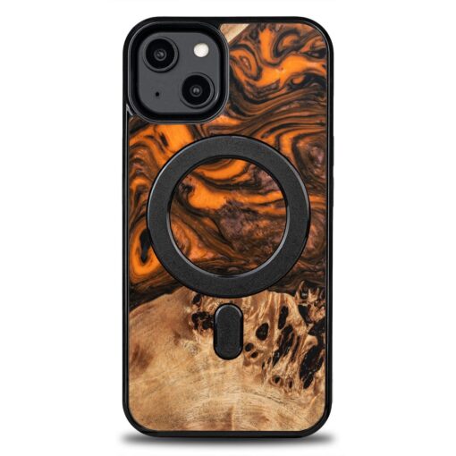 Bewood Unique case for iPhone 15 6,1" Orange with MagSafe