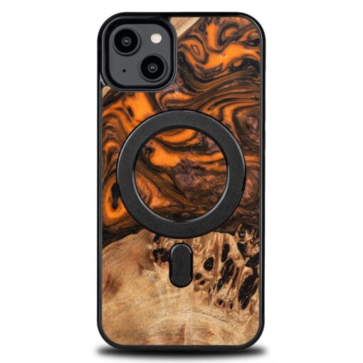 Bewood Unique case for iPhone 15 Plus 6,7" Orange with MagSafe