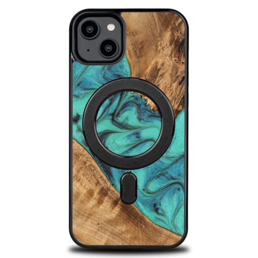 Bewood Unique case for iPhone 15 Plus 6,7" Turquoise with MagSafe