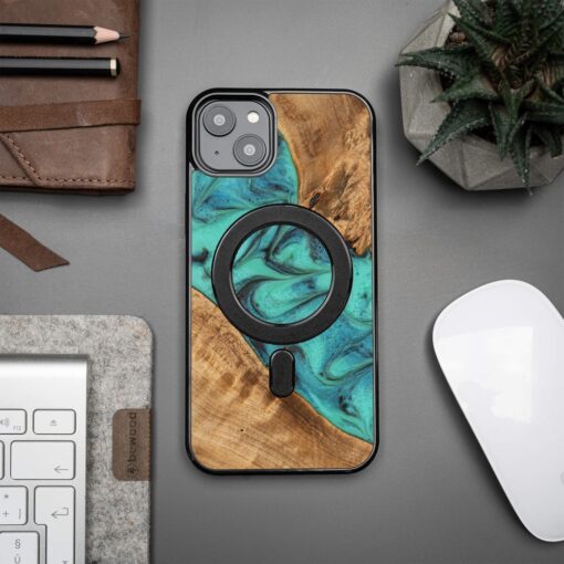 Bewood Unique case for iPhone 15 Plus 6,7" Turquoise with MagSafe - Image 3