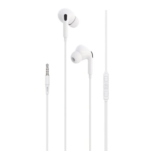 Devia wired earphones Kintone A2 jack 3,5mm white