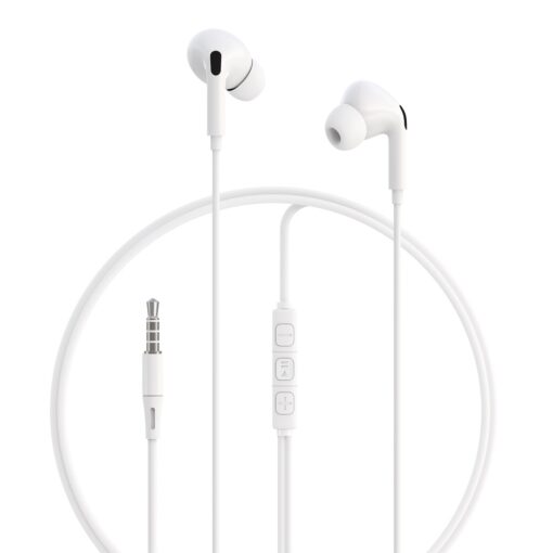 Devia wired earphones Kintone A2 jack 3,5mm white - Image 5