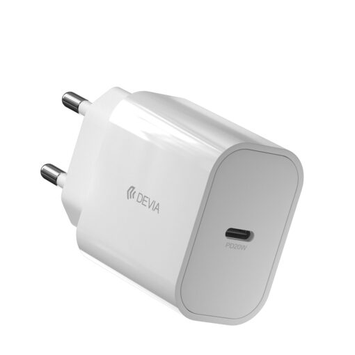 Devia wall charger Smart PD 1x USB-C 20W white - Image 2