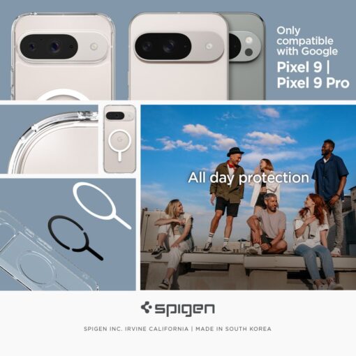Spigen Ultra Hybrid OneTap Ring MagSafe case for Google Pixel 9 Pro White - Image 8