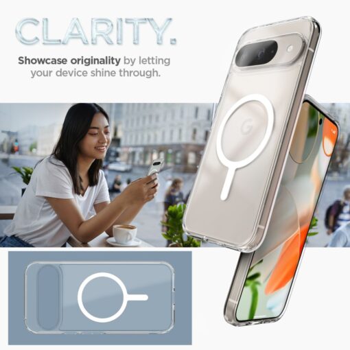 Spigen Ultra Hybrid OneTap Ring MagSafe case for Google Pixel 9 Pro White - Image 9