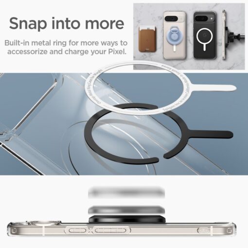 Spigen Ultra Hybrid OneTap Ring MagSafe case for Google Pixel 9 Pro White - Image 10