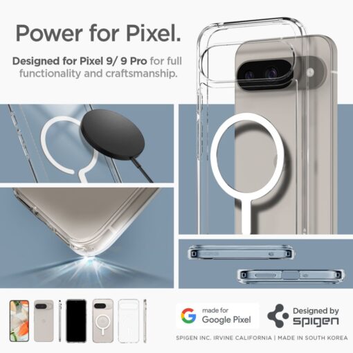 Spigen Ultra Hybrid OneTap Ring MagSafe case for Google Pixel 9 Pro White - Image 12
