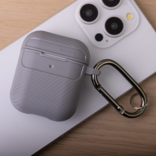 Carbon case for Airpods / Airpods 2 grey - Image 7