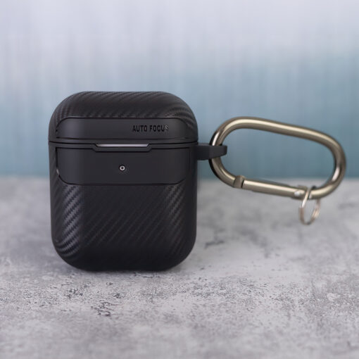 Carbon case for Airpods / Airpods 2 black - Image 5