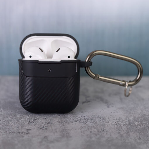 Carbon case for Airpods / Airpods 2 black - Image 6