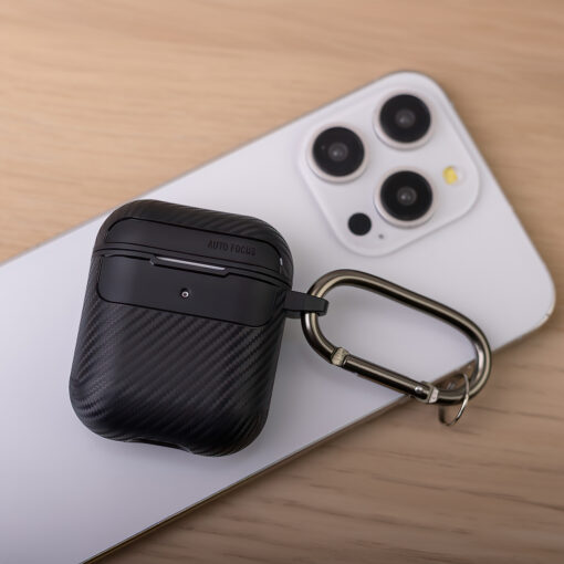 Carbon case for Airpods / Airpods 2 black - Image 7