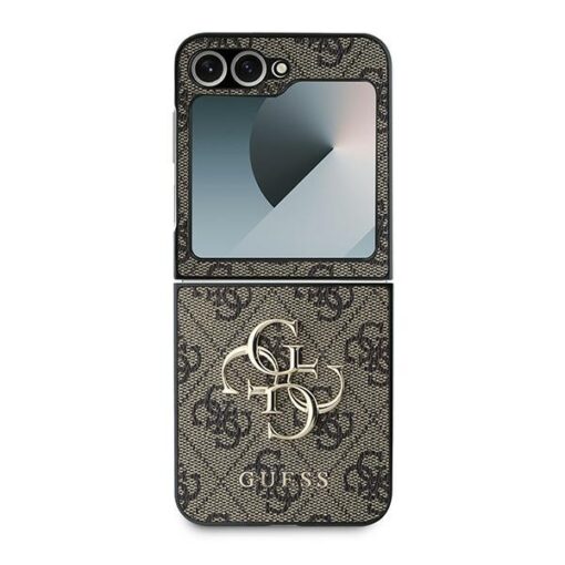 Guess case for Samsung Galaxy Z Flip6 GUE003739 brown 4G Metal Logo - Image 2