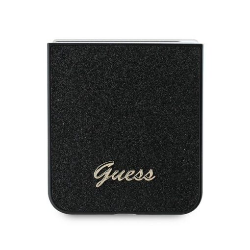 Guess case for Samsung Galaxy Z Flip6 GUE003743 black 4G Glitter Script - Image 5