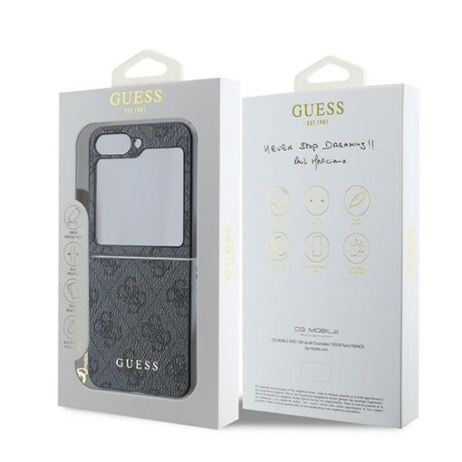 Guess case for Samsung Galaxy Z Flip6 GUE003748 black 4G Charm - Image 8