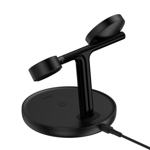 Baseus wireless charger Swan 3in1 20W black - Image 4