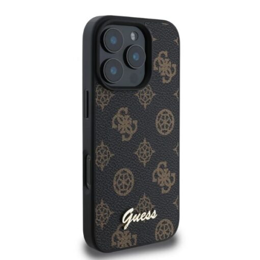 Guess case for iPhone 16 Pro Max 6,9" GUHMP16XPGPYSK black hardcase Peony Script MagSafe - Image 2