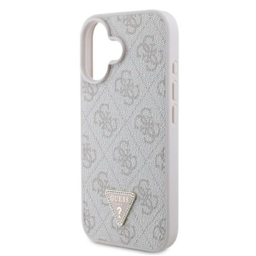 Guess case for iPhone 16 6,1" GUHCP16SP4TDPP Leather 4G Triangle Strass pink MagSafe - Image 6