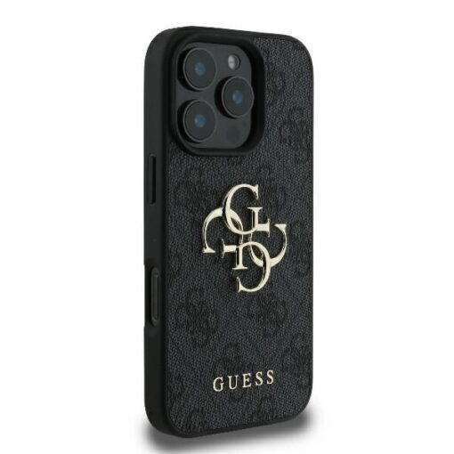 Guess case for iPhone 16 Pro Max 6,9" GUHCP16X4GMGGR 4G Big Logo black - Image 4