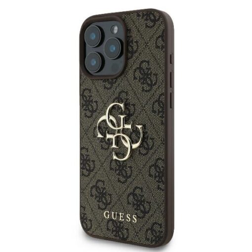 Guess case for iPhone 16 Pro Max 6,9" GUHCP16X4GMGBR 4G Big Logo brown - Image 2