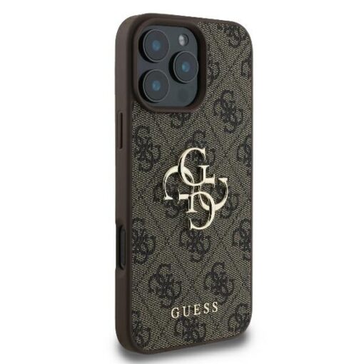 Guess case for iPhone 16 Pro Max 6,9" GUHCP16X4GMGBR 4G Big Logo brown - Image 4