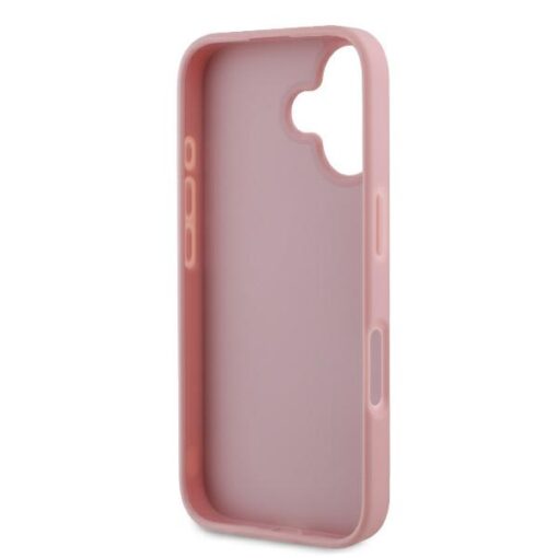 Guess case for iPhone 16 6,1" GUHCP16SHG4SGP Fixed Glitter Big 4G pink - Image 7