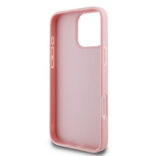 Guess case for iPhone 16 Pro 6,3" GUHCP16LHG4SGP Fixed Glitter Big 4G pink - Image 7