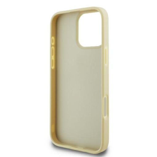 Guess case for iPhone 16 Pro 6,3" GUHCP16LHG4SGD Fixed Glitter Big 4G gold - Image 7