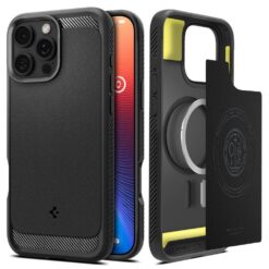 Spigen Rugged Armor Mag Magsafe case for iPhone 16 Pro Max 6,9" matte black
