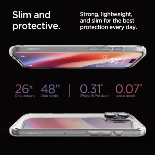 Spigen Ultra Hybrid case for iPhone 16 Pro 6,3" crystal clear - Image 15
