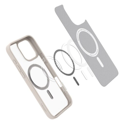 Spigen Ultra Hybrid Mag Magsafe case for iPhone 16 Pro 6,3" frost natural titanium - Image 5