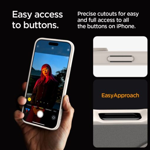 Spigen Ultra Hybrid Mag Magsafe case for iPhone 16 Pro 6,3" frost natural titanium - Image 10
