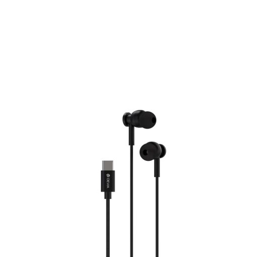 Devia wired earphones Smart M1 Digital Metal USB-C black - Image 2