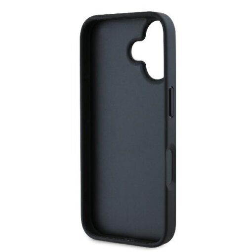 Karl Lagerfeld case for iPhone 16 6,1" KLHCP16SPGKLCHPK black Hard Monogram Choupette Head Pin - Image 7