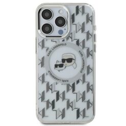 Karl Lagerfeld case for iPhone 16 Pro Max 6,9" KLHMP16XHMCKMHT transparent Hard IML Monogram Karl&Choupette Head MagSafe