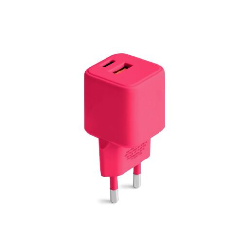 COLORUM wall charger USB-A + USB-C PD 30W CLS30-AC-02 xMagenta - Image 2