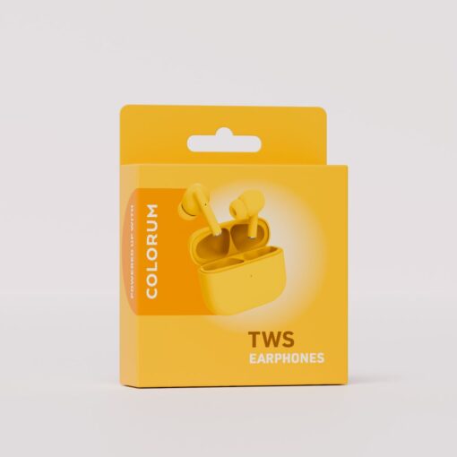 COLORUM TWS Bluetooth earphones CTWS-05 xYellow - Image 3