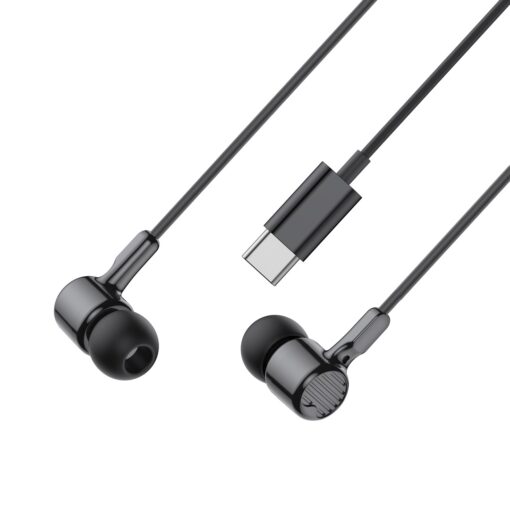 XO wired earphones EP81 USB-C black - Image 3