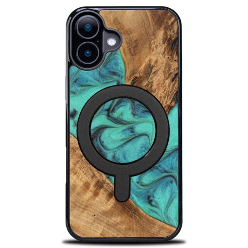 Bewood Unique case for iPhone 16 6,1" Turquoise with MagSafe