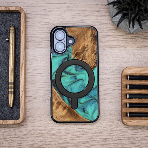 Bewood Unique case for iPhone 16 6,1" Turquoise with MagSafe - Image 4