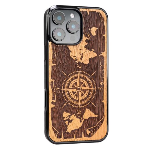 Bewood case for iPhone 16 Pro 6,3" Compass Merbau - Image 2