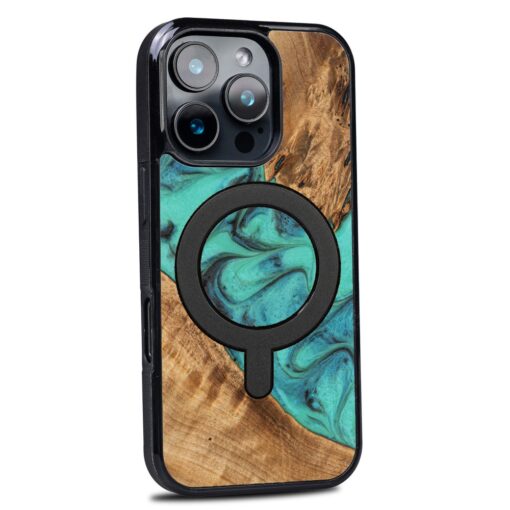 Bewood Unique case for iPhone 16 Pro 6,3" Turquoise with MagSafe - Image 2