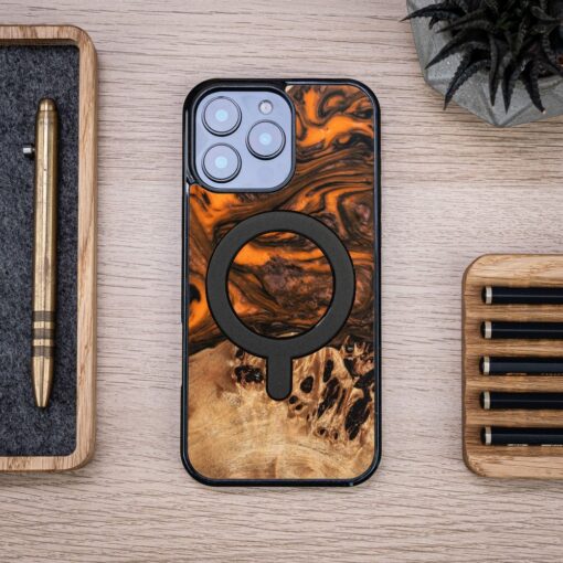 Bewood Unique case for iPhone 16 Pro Max 6,9" Orange with MagSafe - Image 4