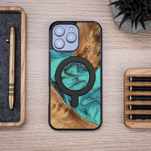 Bewood Unique case for iPhone 16 Pro Max 6,9" Turquoise with MagSafe - Image 4