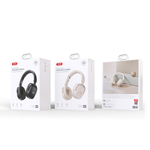 XO Bluetooth headphones BE42 beige - Image 4