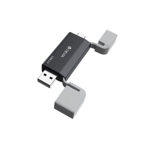 Devia card reader 2in1 EL239 USB/USB-C 2.0 black - Image 6