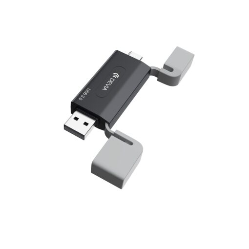 Devia card reader 2in1 EL240 USB/USB-C 3.0 black - Image 8