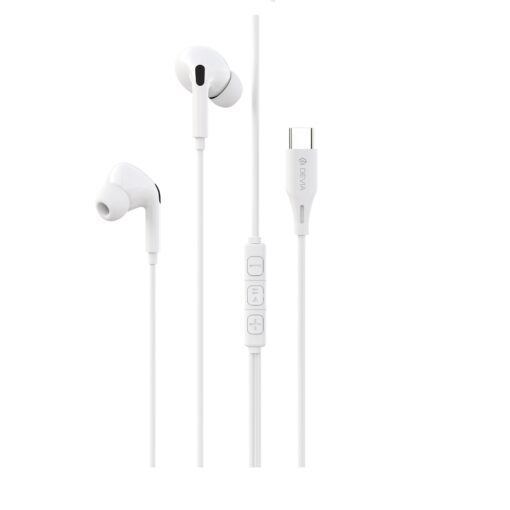 Devia wired earphones Kintone A2 Digital USB-C white