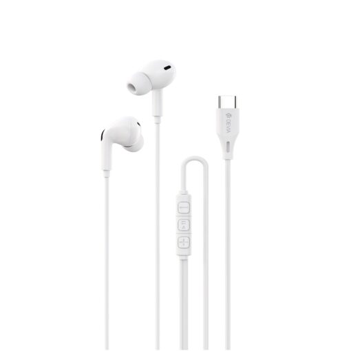 Devia wired earphones Kintone A2 Digital USB-C white - Image 4