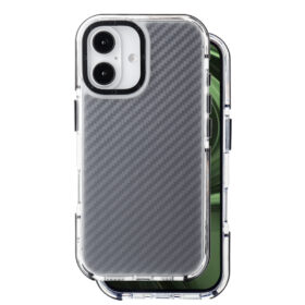 Acrylic Carbon case for iPhone 16 6,1" black