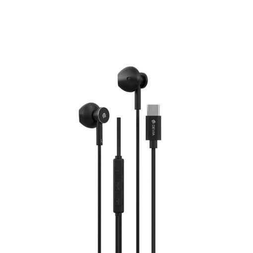 Devia wired earphones Smart M2 Digital Metal USB-C black - Image 2